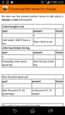 Learn English Grammar android App screenshot 2